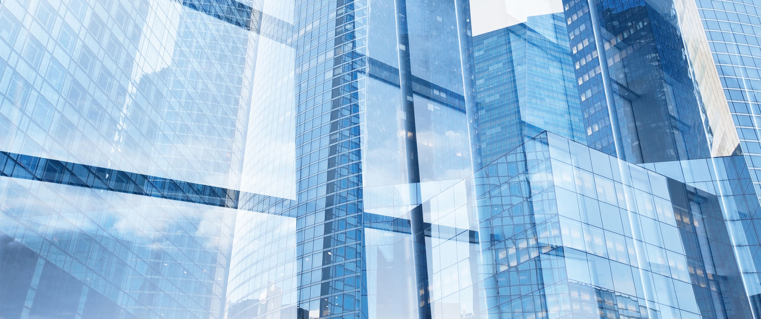 Glass commercial towers