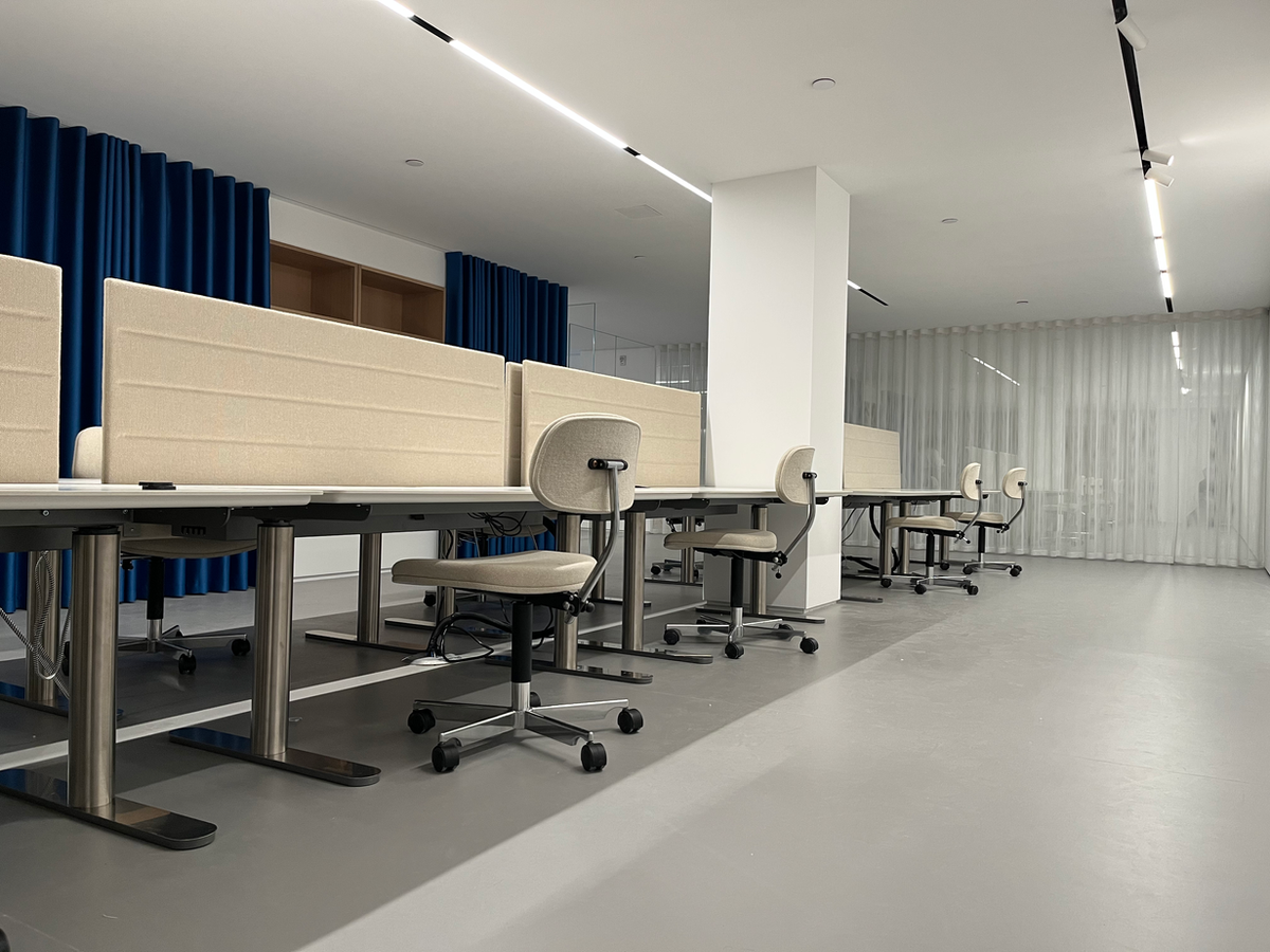Modern commercial office fit-out with structured cabling and Wi-Fi by AMCS Tech Group